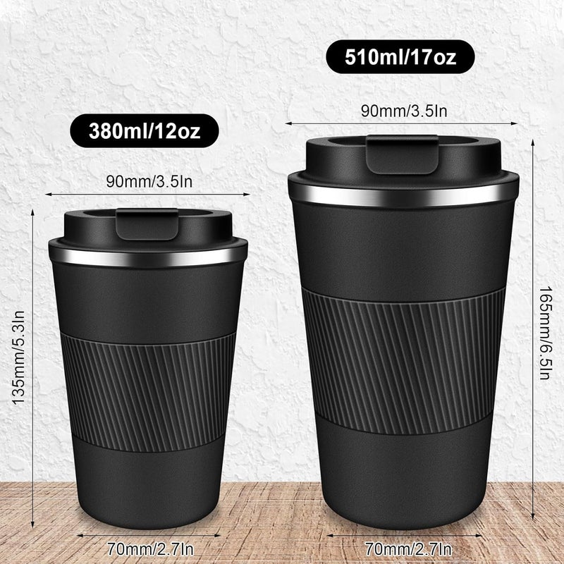 LCKDHM Insulated Travel Coffee Cup with Leak Proof Lid,To Go Camping Stainless Steel Vacuum Coffee Mug, Reusable Coffee Tumblers Hot & Cold Drinks Gifts Multiple Sizes and Colors - Image 5